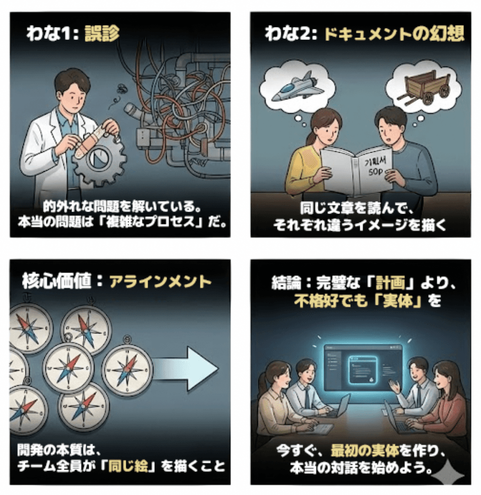 プロジェクト失敗の原因 - 整列の可視化